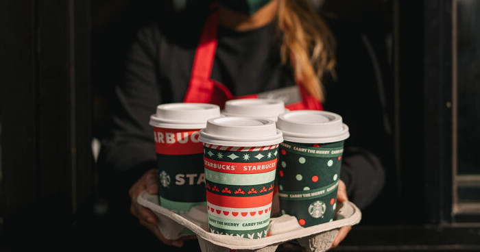 starbucks mugs holiday season marketing